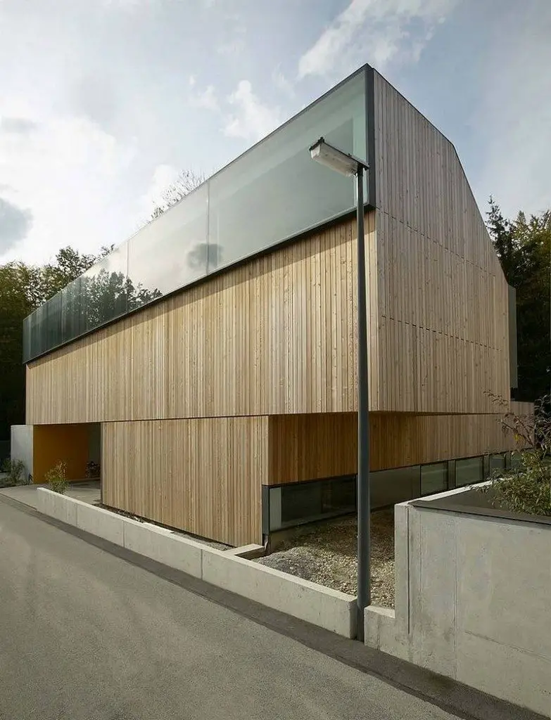 A clean, simple facade is one of the house's strengths.