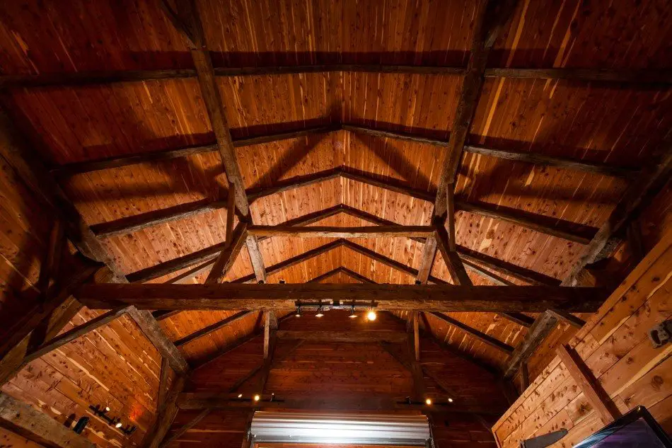 The guest barn ceiling