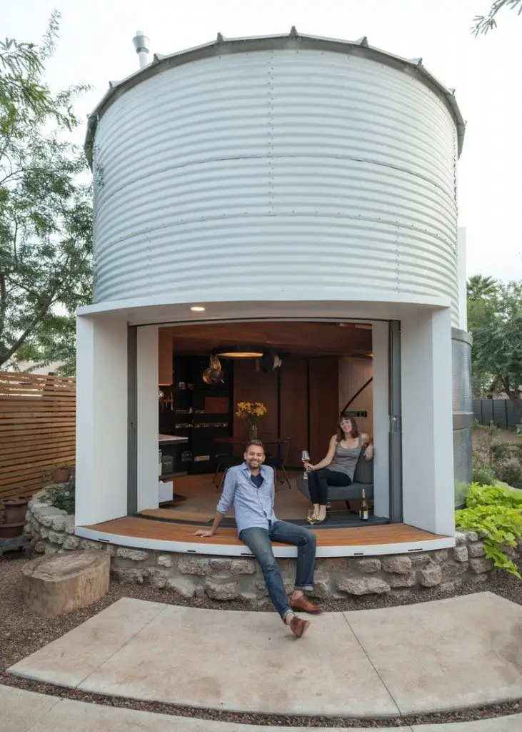 From grain silo to a comfortable home…