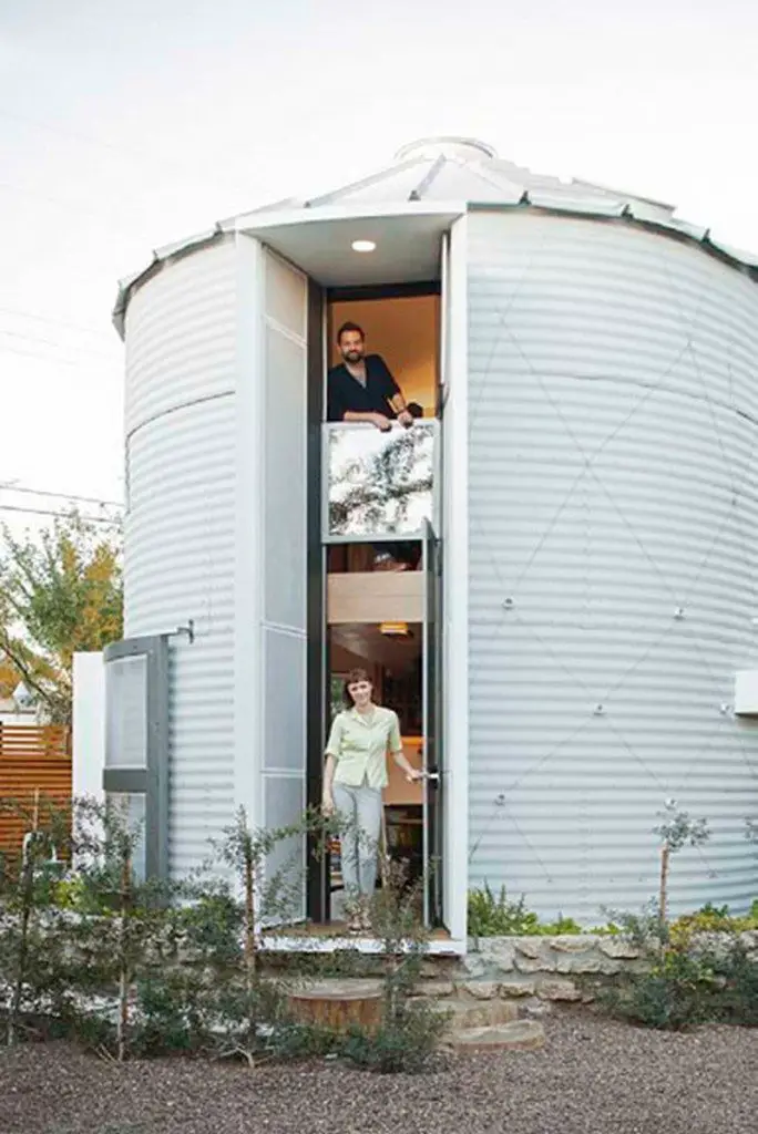From grain silo to a comfortable home…