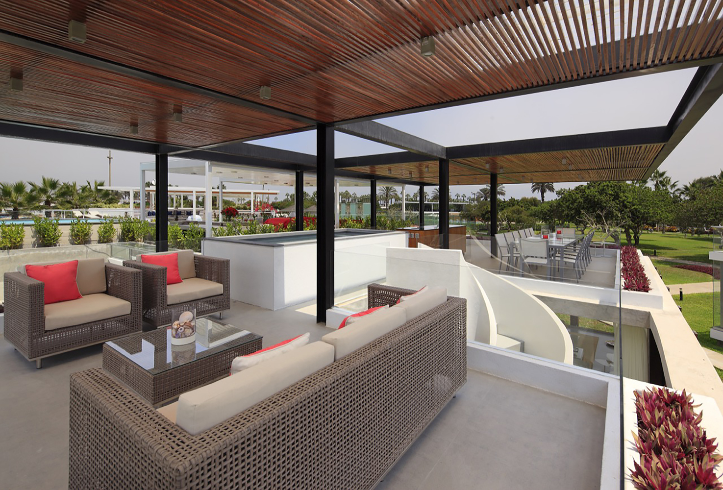 There's a lot of outdoor space for family and friends to enjoy.